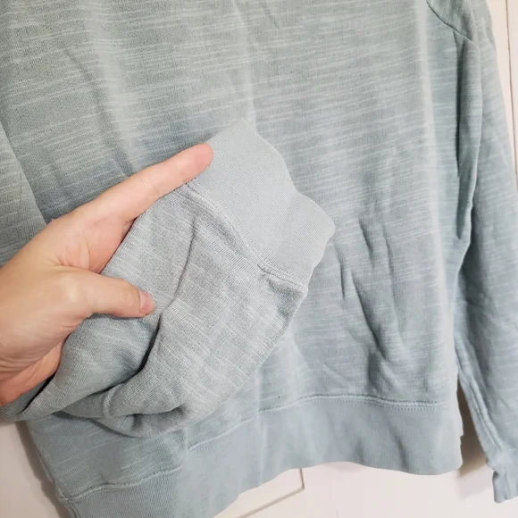 JCrew Vintage Soft Blue French Terry Crewneck Size Small - Picture 4 of 6